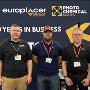 Europlacer Appoints Photo Chemical Systems as Representative for Eastern United States